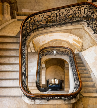 Prachtstiegenhaus eines Altbaus